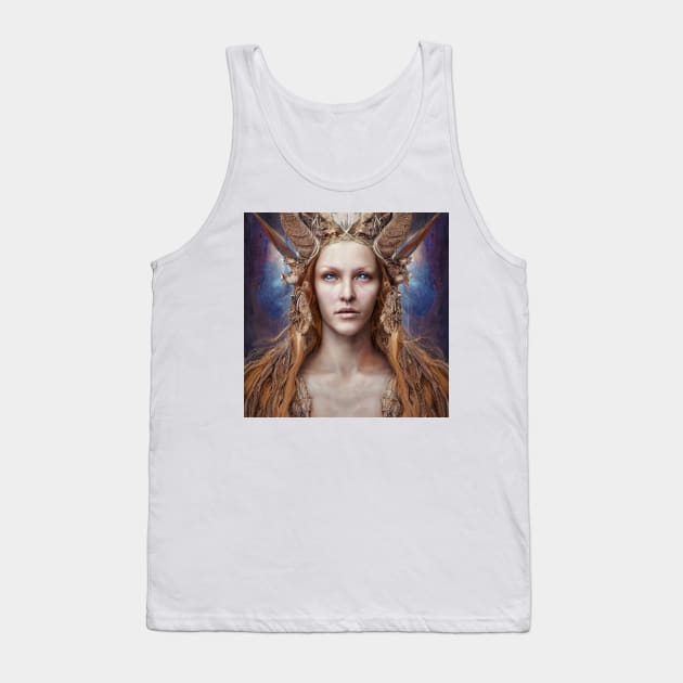 GODDESS FREYA #5 Tank Top by Prilidiarts